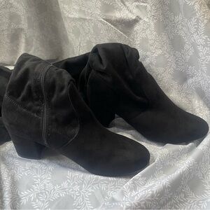 Black knee-high boots